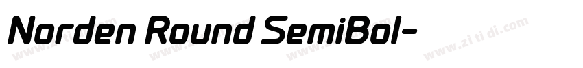 Norden Round SemiBol字体转换 Norden Round SemiBol字体转换